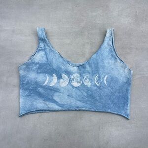 Wild Harvest Studio Organic Cotton + Hemp Moon Phase Cropped Tank